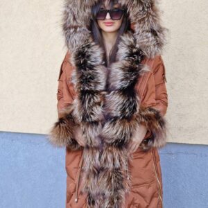 Parka Helly with colorized Argentine Fox Fur - Image 3