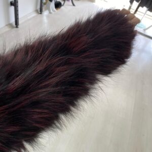 Croco Leather Jacket Sofia with Fox Fur - Image 6