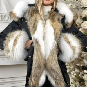 Short Parka "Barby" with Polar and Argentine Fox Fur - Image 6