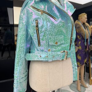 Fashion Sparkling Leather Jacket - Image 3
