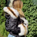 Short Parka "Barby" with Rich Polar Fox and Racoon Fur