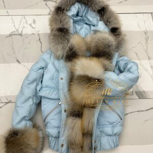 Short Parka “Barby” with Golden Fox Fur - Image 7