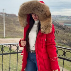 Basic Jacket with only Racoon or Fox Fur on the hood - Image 3