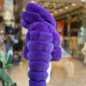 Lucia Cropped Fox Fur Coat With Removable Cap - Image 6