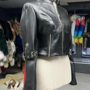 Attractive Leather Jacket "Lolly" - Image 5