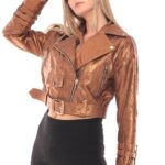 Brown Leather Jacket "Stacy"