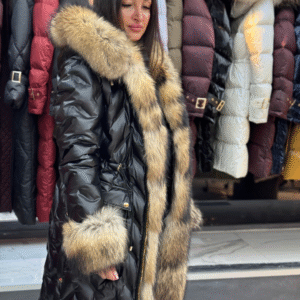 Elegant Glow Parka “Helly” with Raccoon Fur - Image 4