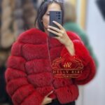 Red Lux Fox Fur Coat