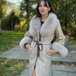 Alpaca Coat with Natural Fox Fur