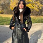 Mouton Sheepskin Coat with Fox Fur