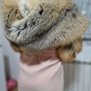 Luxurious Soft Cashmere with XXL Golden Fox fur - Image 4