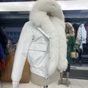 Short Parka "Lili" with Shadow Fox Fur - Image 6