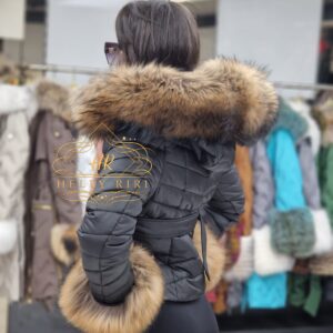 Short Jacket "Fancy" with Racoon Fur - Image 3