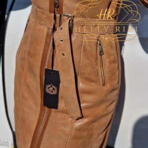 Luxurious Camel Sheepskin Mouton with Racoon Fur - Image 7