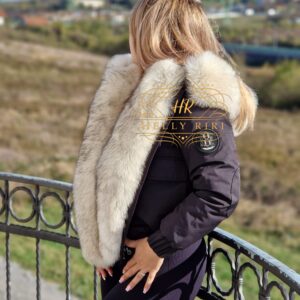 Short Parka "Lili" with Shadow Fox Fur - Image 3