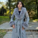 New Alpaca Coat with Natural Fox Fur