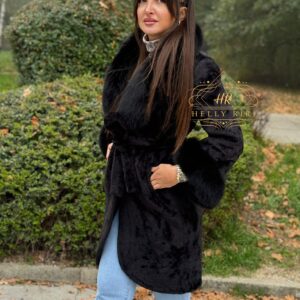 Alcantara Coat Riri Fox Fur - Image 6