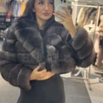 Brooklyn Shadow Fox Fur Coat