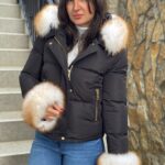 Matte Helly Riri Jacket with Shadow Fox Fur