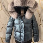 Blue Helly Riri Jacket with Fox Fur